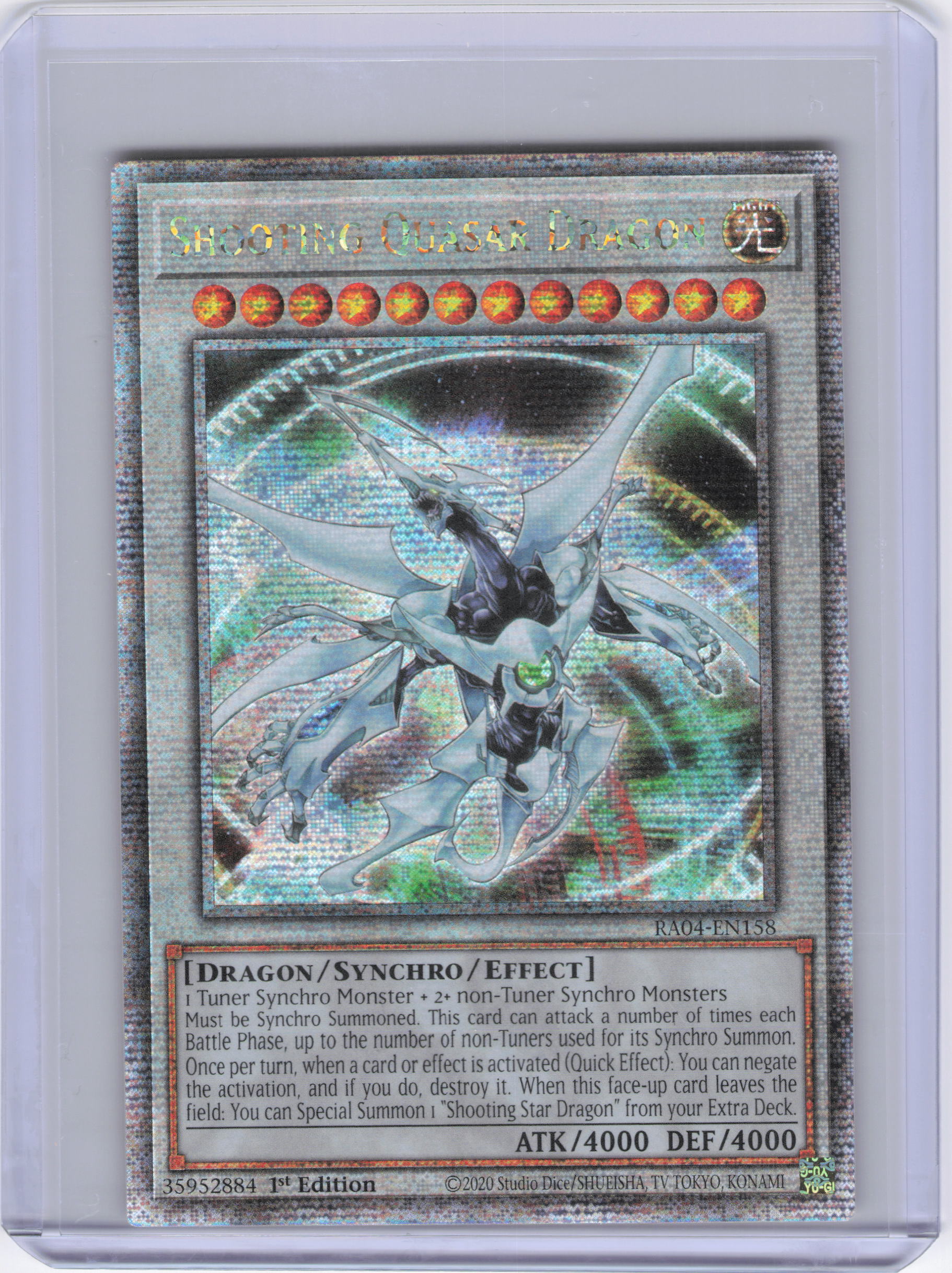 Shooting Quasar Dragon (Quarter Century Secret Rare) - Quarter Century Stampede (RA04)