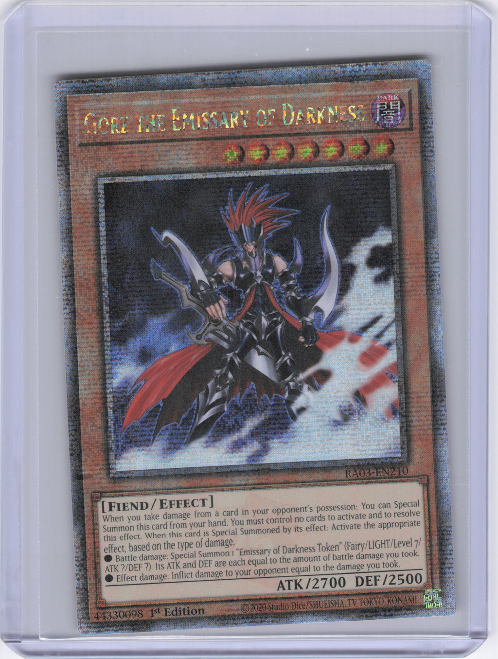Gorz the Emissary of Darkness (Quarter Century Secret Rare) - Quarter Century Bonanza (RA03)