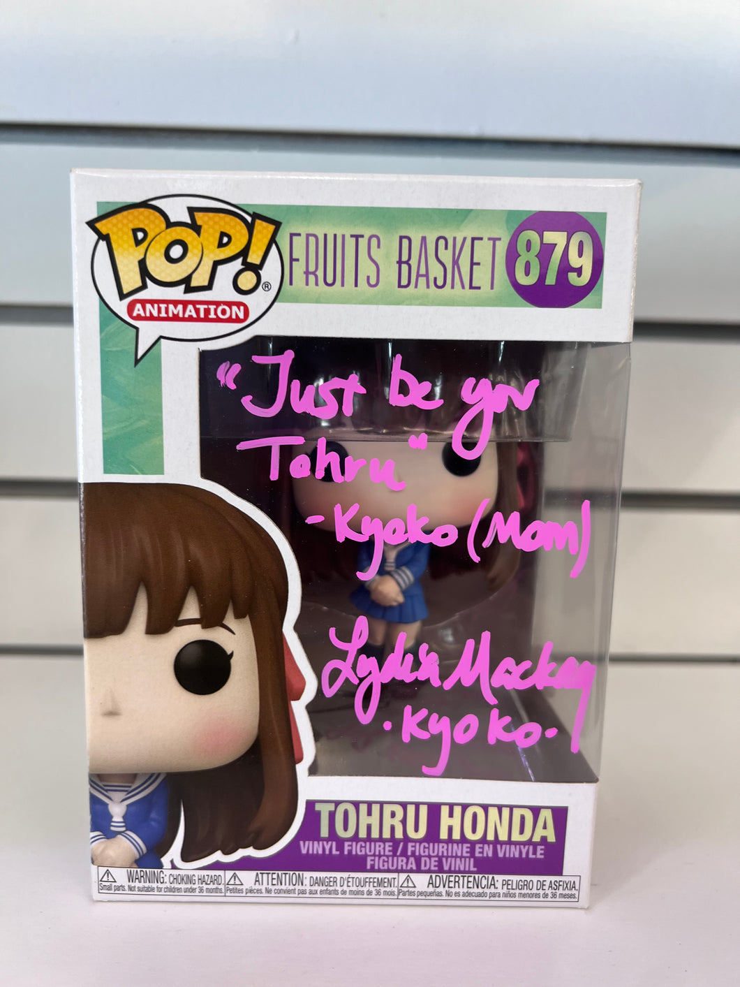 Funko Pop Tohru Honda (Signed by Lydia Mackay With Quote And JSA)