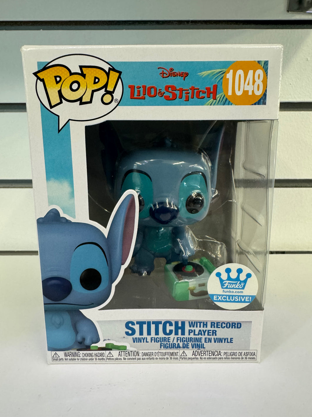 Funko Pop Stitch with Record Player