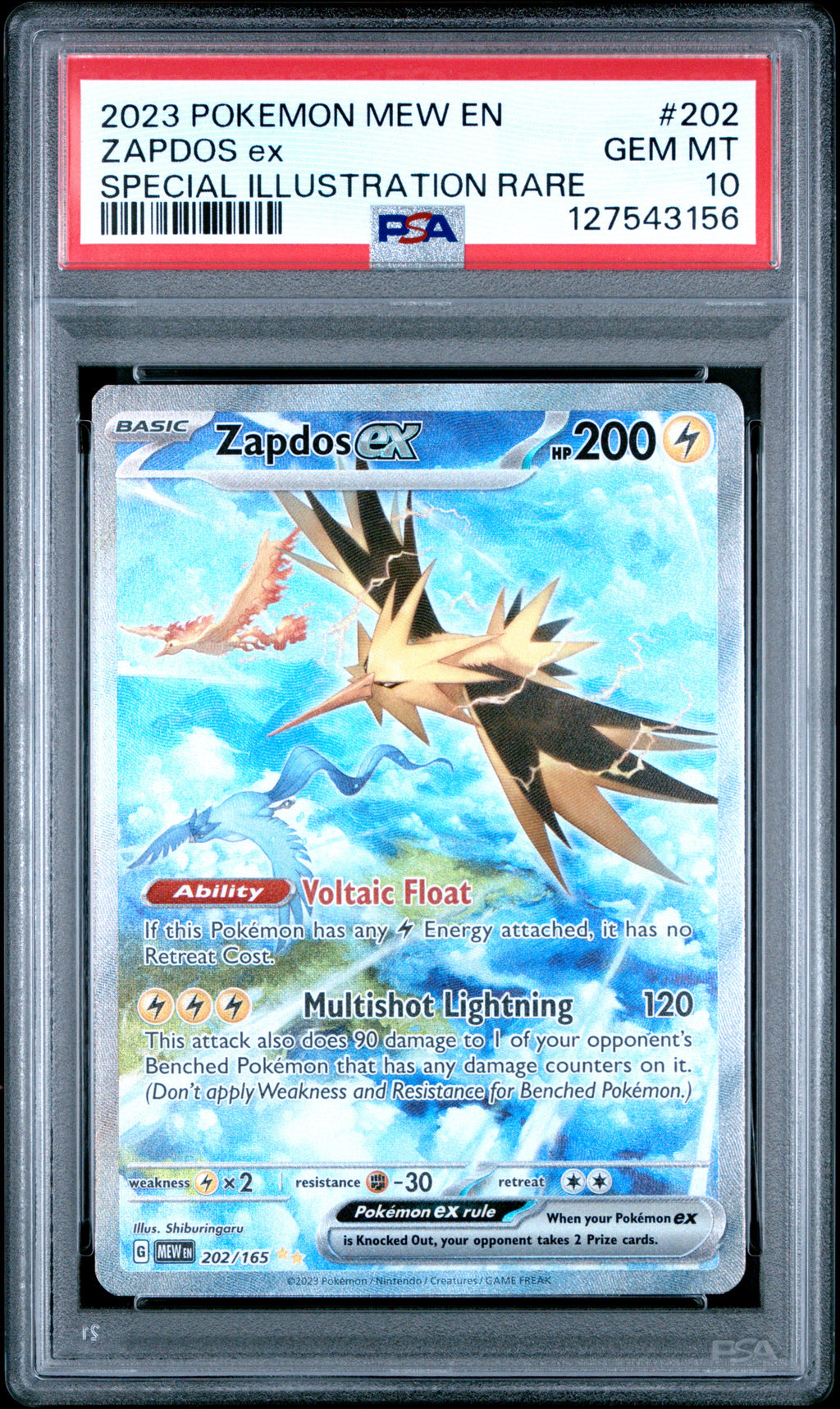 PSA 10 Zapdos #202 (Special Illustration Rare) [151]
