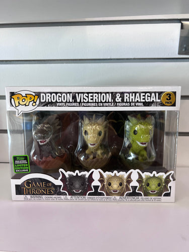 Funko Pop Drogon, Viserion & Rhaegal