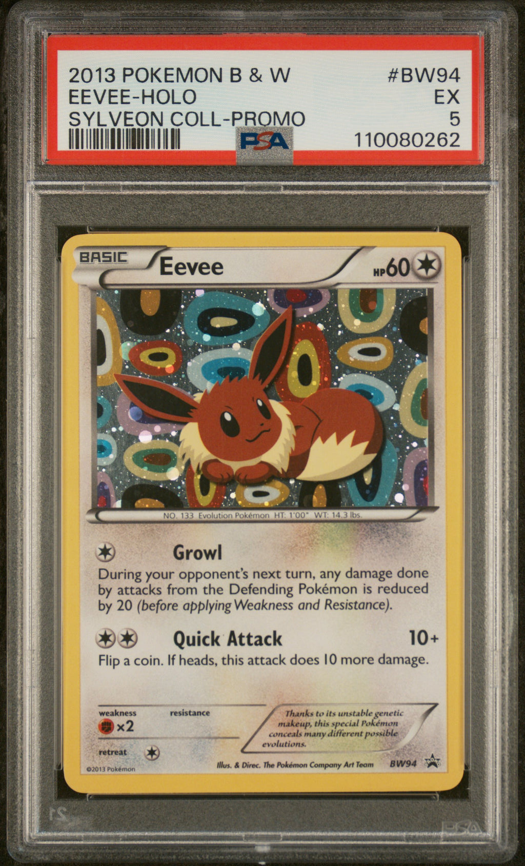 PSA 5 Eevee [BW Promo]