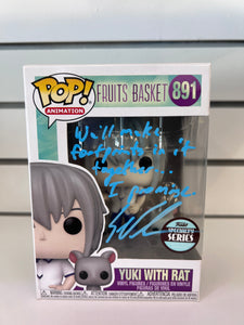 Funko Pop Yuki with Rat (Signed by Eric Vale With Quote And JSA)