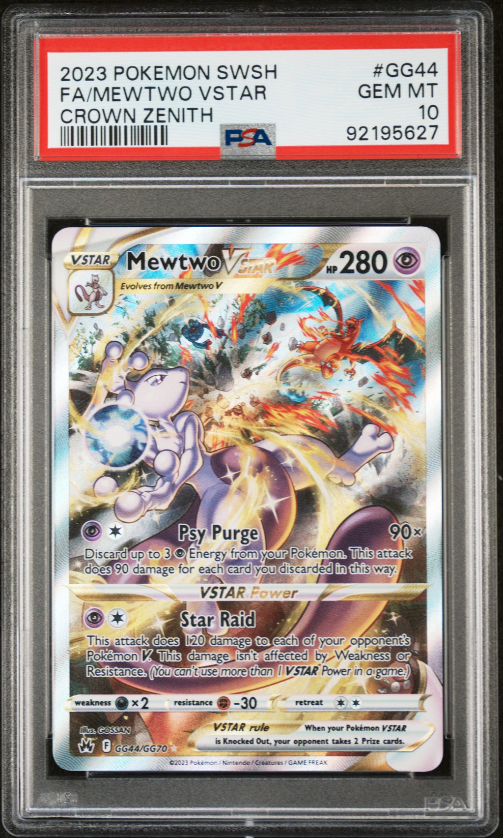 PSA 10 Mewtwo VSTAR #GG44 [Galarian Gallery]