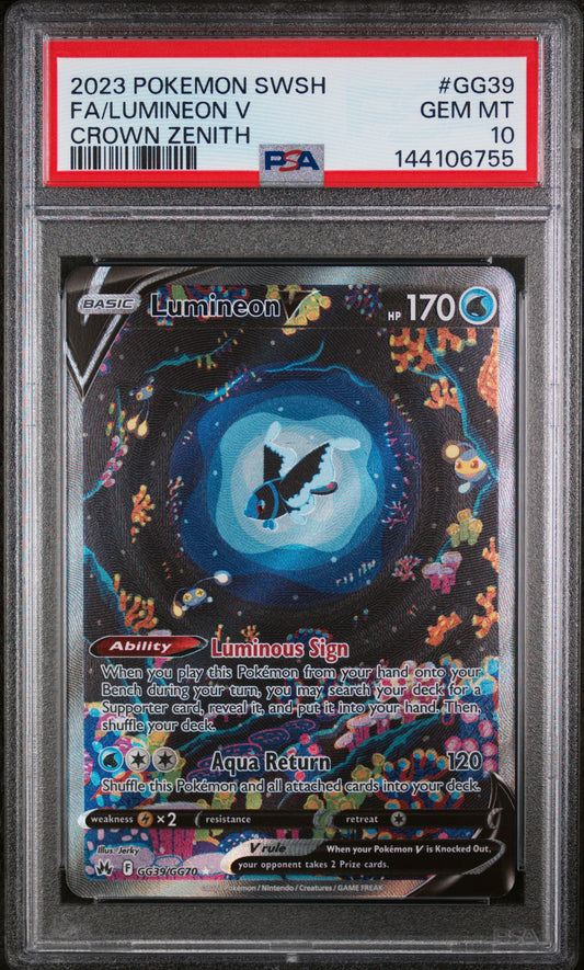 PSA 10 Lumineon V #GG39 [Crown Zenith Galarian Gallery]