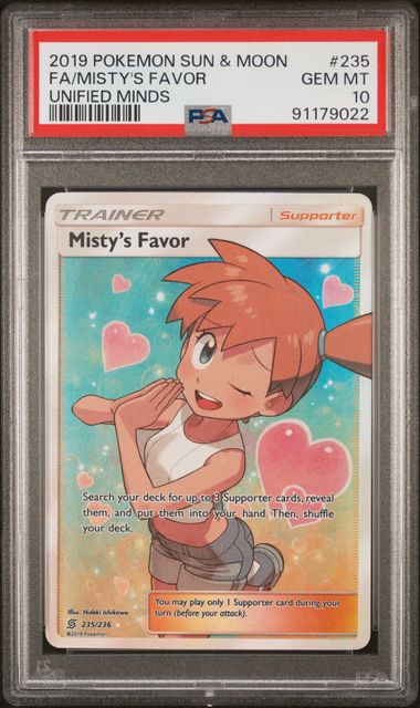 PSA 10 Misty's Favor #235 (Full Art) [Unified Minds]