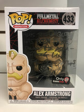 Funko Pop Alex Armstrong (Autographed By Chris Sabat With Quote And JSA Certification)