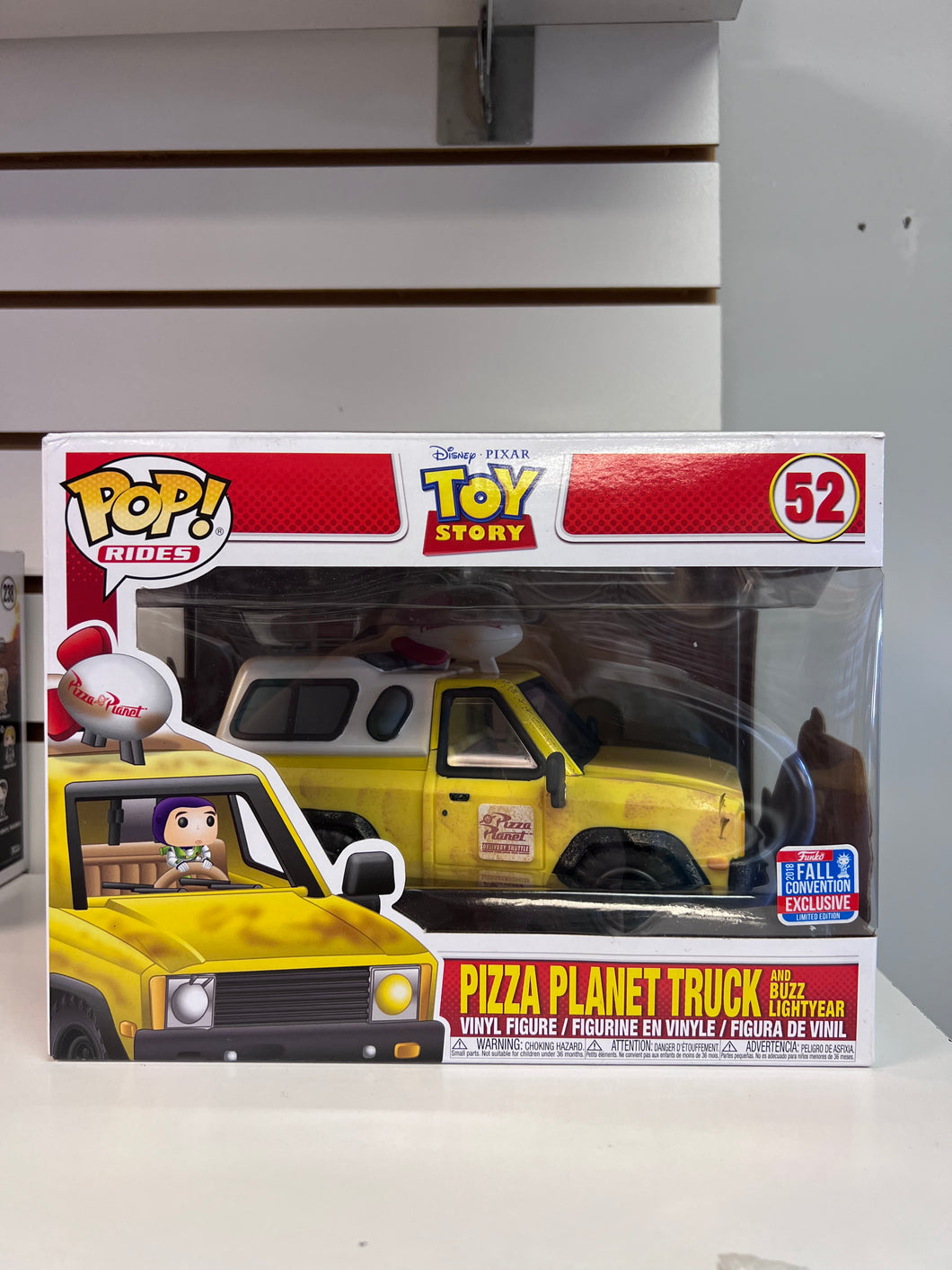 Funko Pop Pizza Planet Truck With Buzz Lightyear [Shared Sticker]