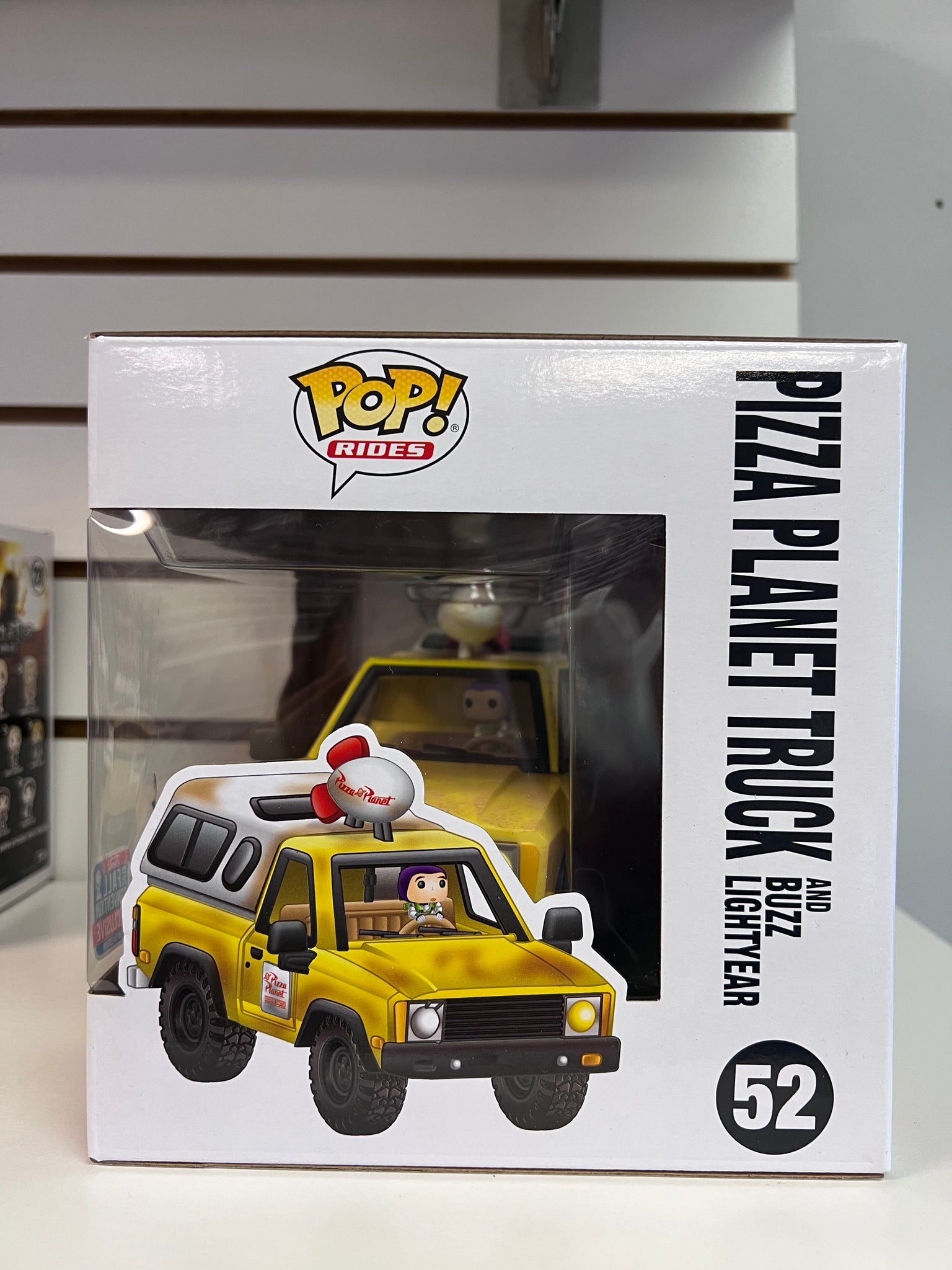 Funko Pop Pizza Planet Truck With Buzz Lightyear Shared Sticker