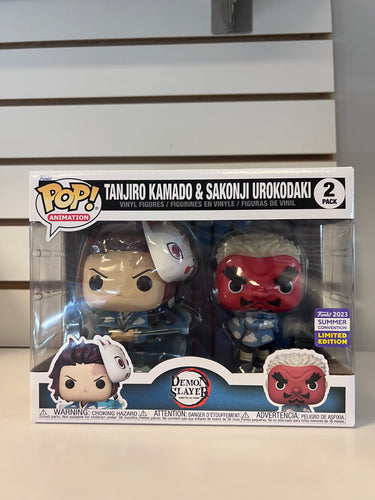 Funko Pop Tanjiro Kamado & Sakonji Urokodaki [Shared Sticker]