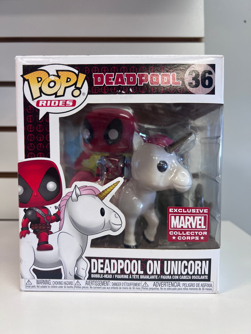 Funko Pop Deadpool On Unicorn