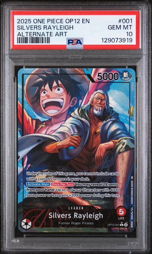 PSA 10 Silvers Rayleigh (Alternate Art) [Legacy of The Master]