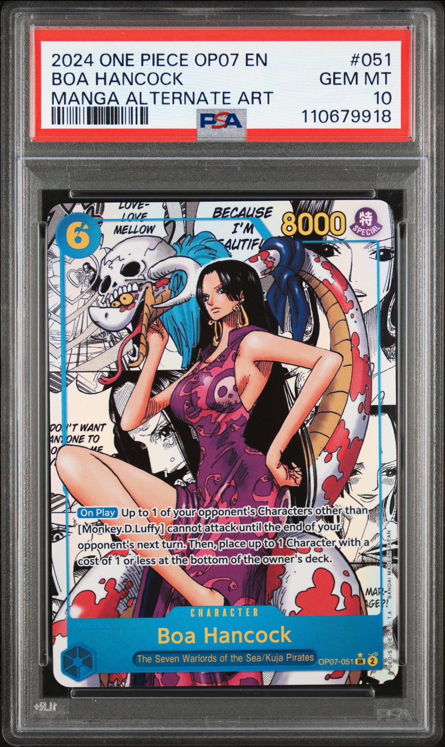 PSA 10 Boa Hancock (Manga) [500 Years In The Future]