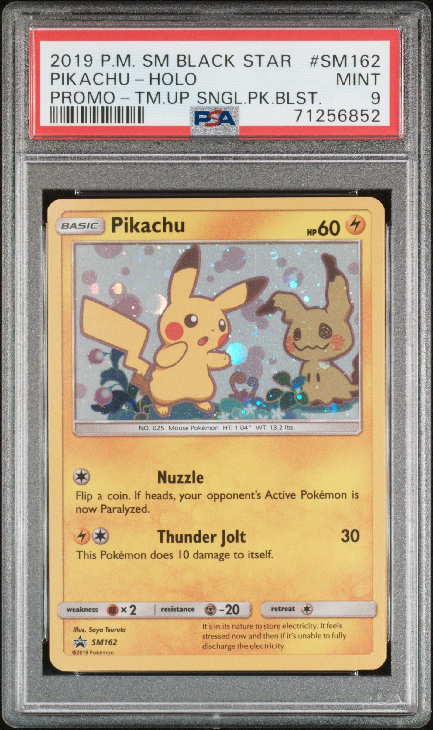 PSA 10 Pikachu #SM162 [SM Promos]