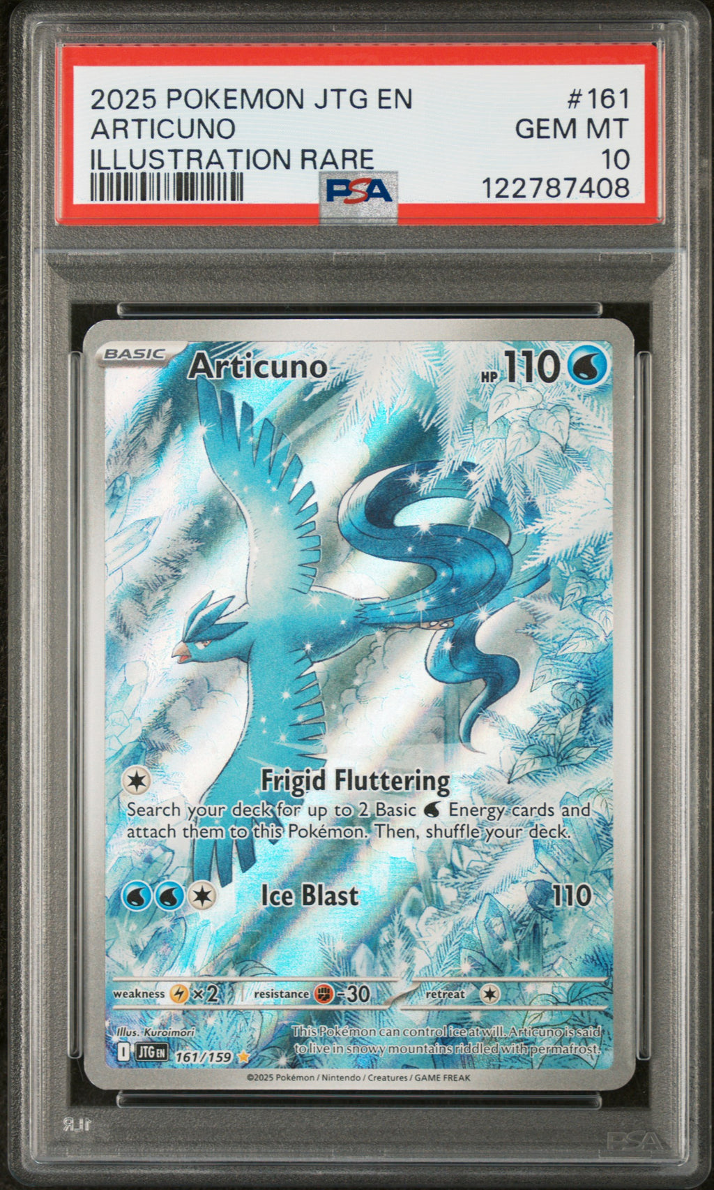 PSA 10 Articuno #161 (Illustration Rare) [Journey Together]