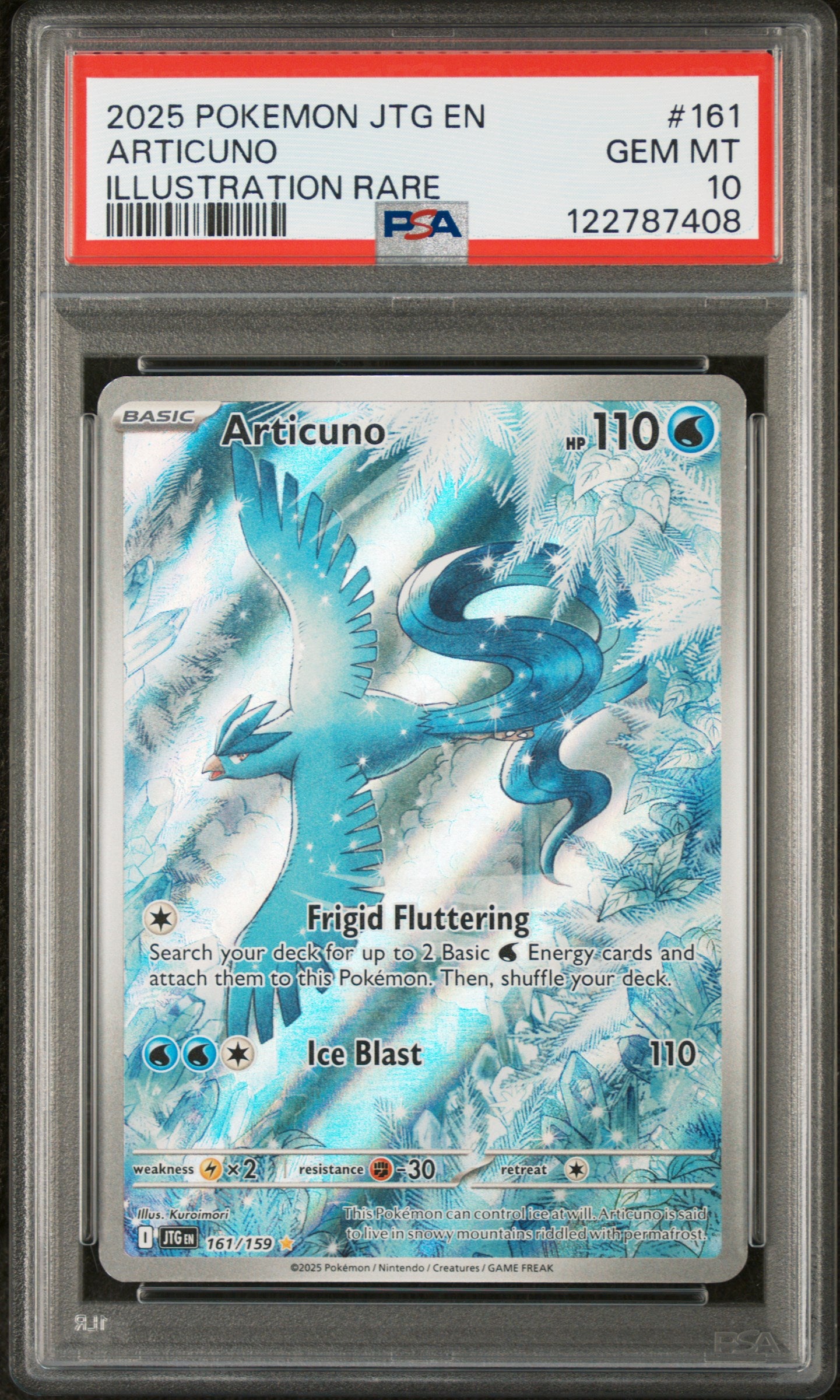 PSA 10 Articuno #161 (Illustration Rare) [Journey Together]