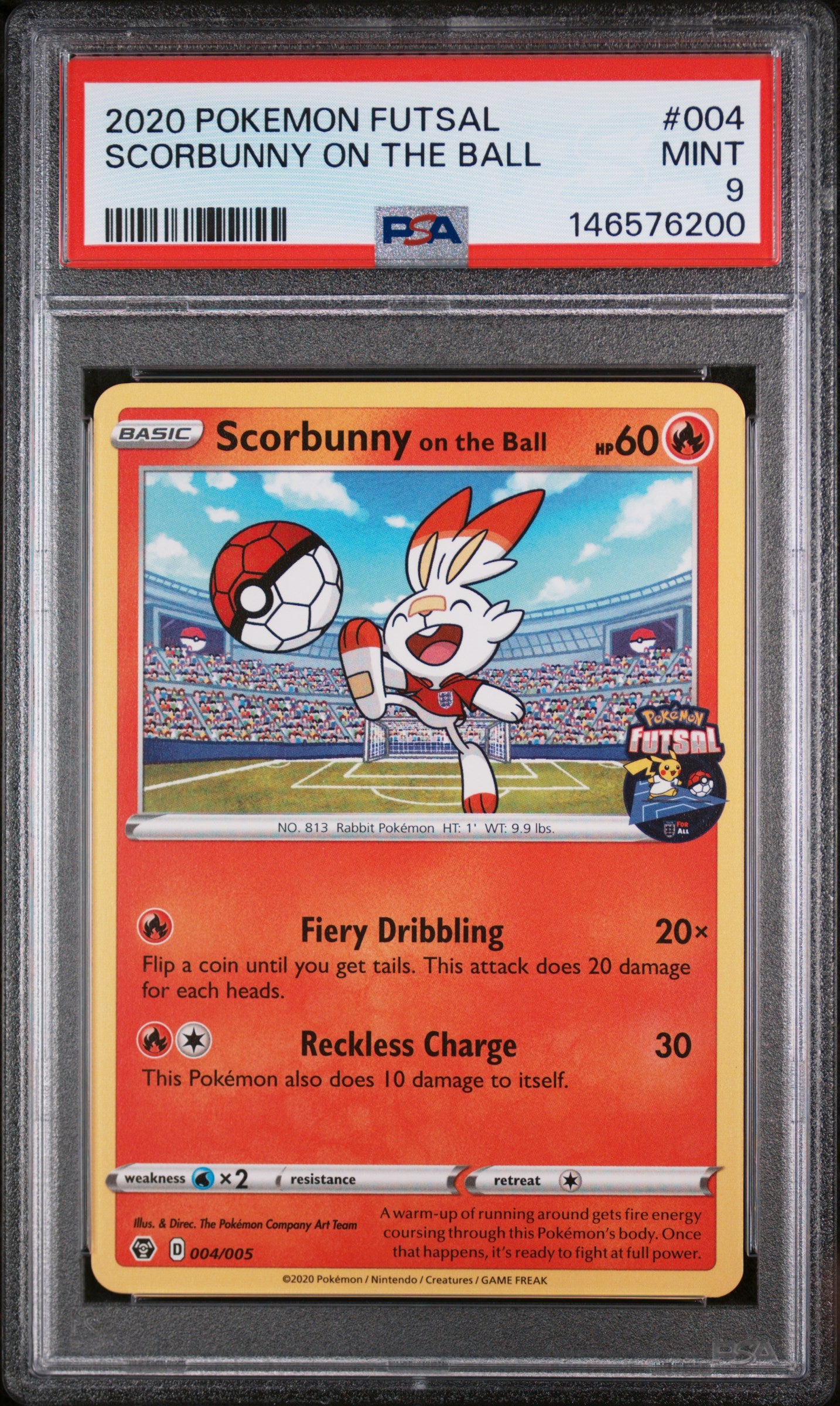 PSA 9 Scorbunny On The Ball [Futsal Promos]