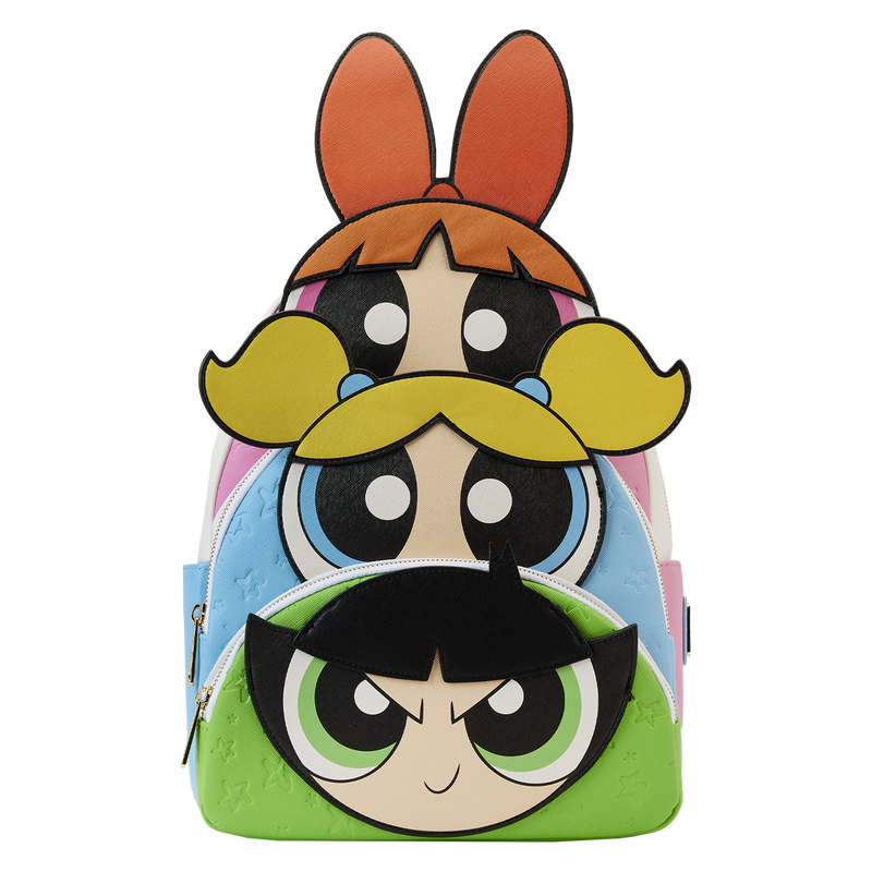 Powerpuff Girls Triple Pocket Loungefly Mini Backpack