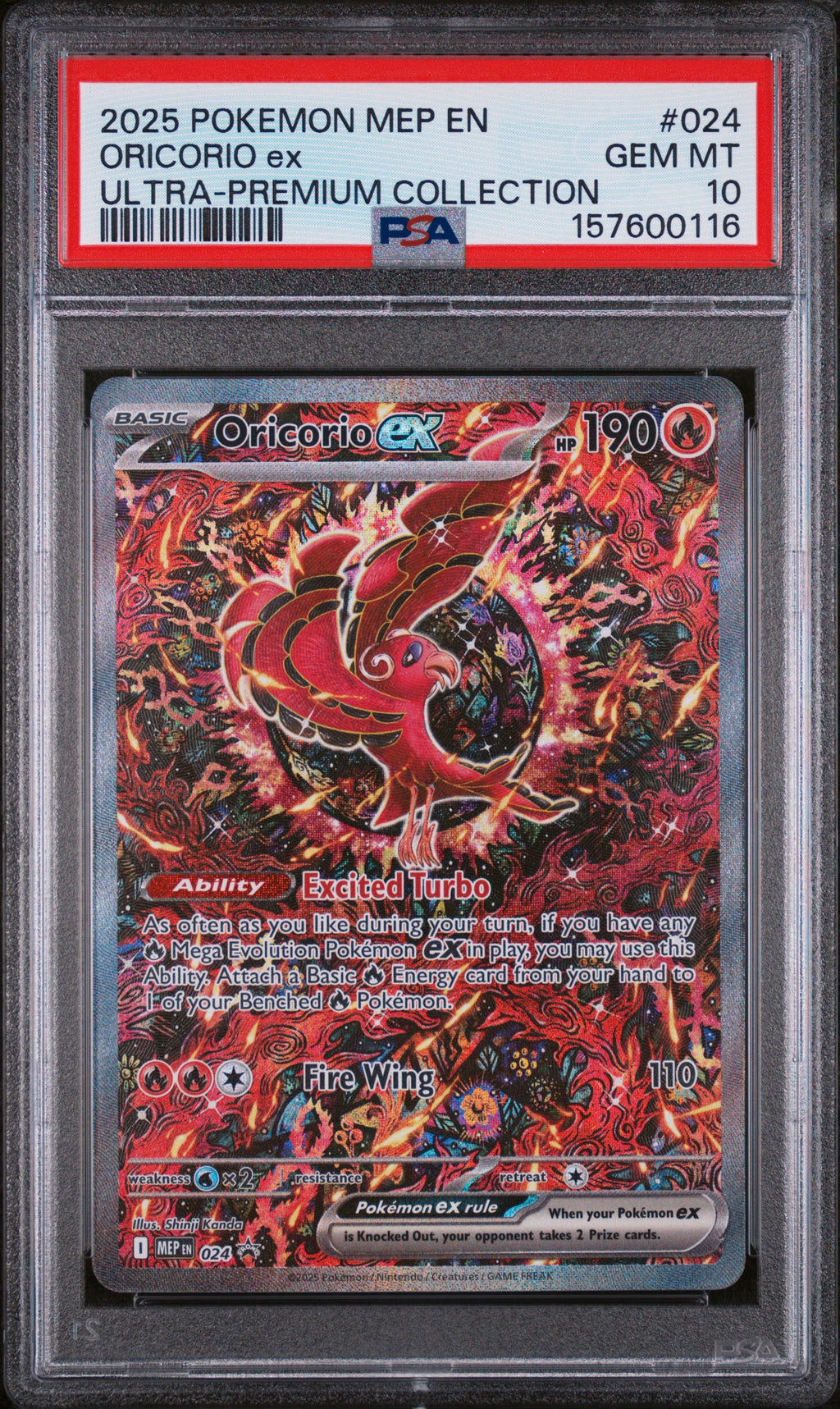PSA 10 Oricorio ex [ME Promos]