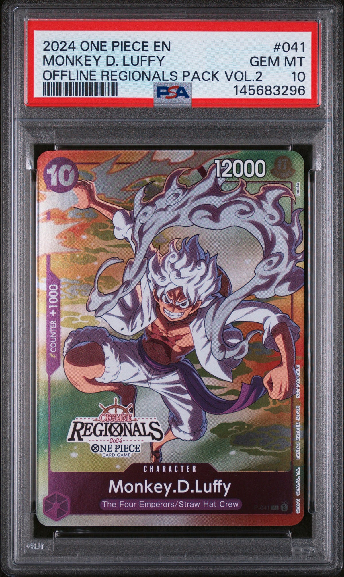 PSA 10 Monkey.D.Luffy [Offline Regionals Pack Vol 2]
