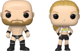 Funko Pop Triple H and Ronda Rousey