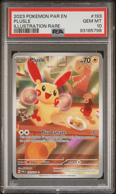 PSA 10 Plusle 193/182 (Illustration Rare)[Paradox Rift]