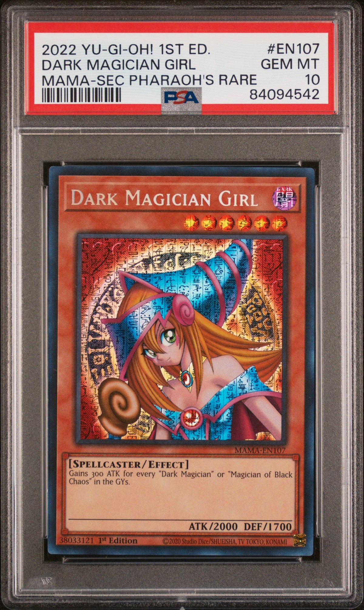 PSA 10 Dark Magician Girl (Secret Pharoah's Rare) [Magnificent Mavens]