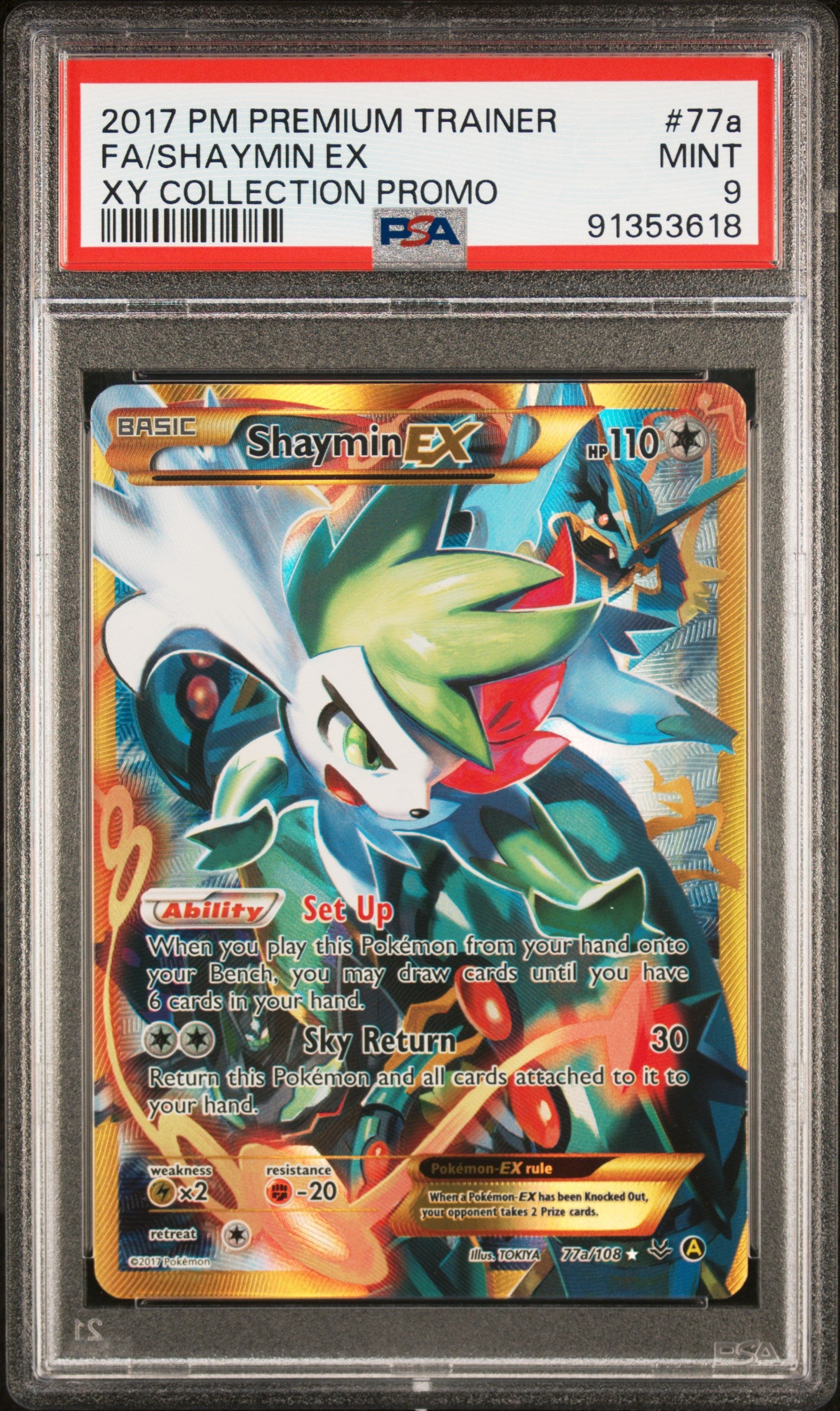 PSA 9 Shaymin EX #77a [XY Promo]