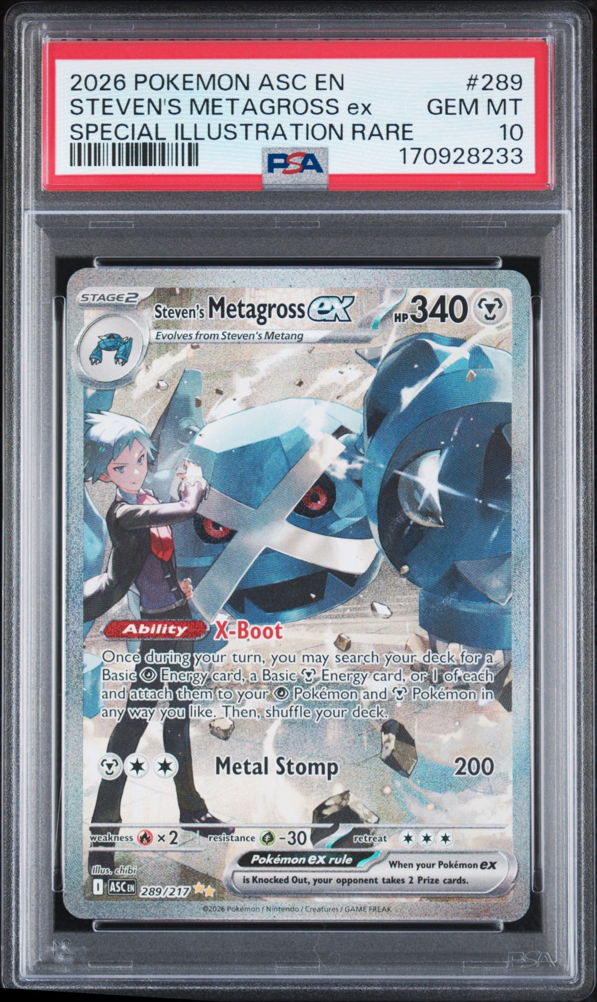 PSA 10 Steven's Metagross ex [Ascended Heroes]