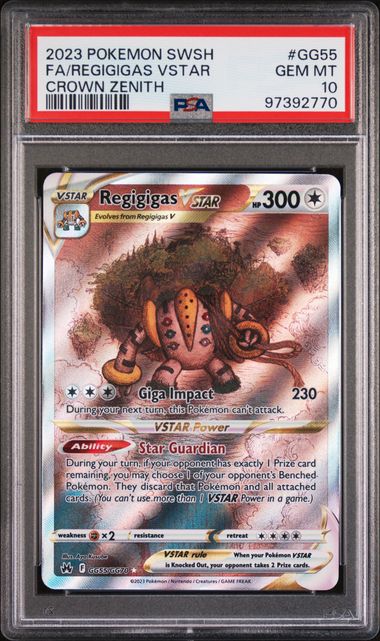 PSA 10 Regigigas VSTAR #GG55 (Galarian Gallery) [Crown Zenith]