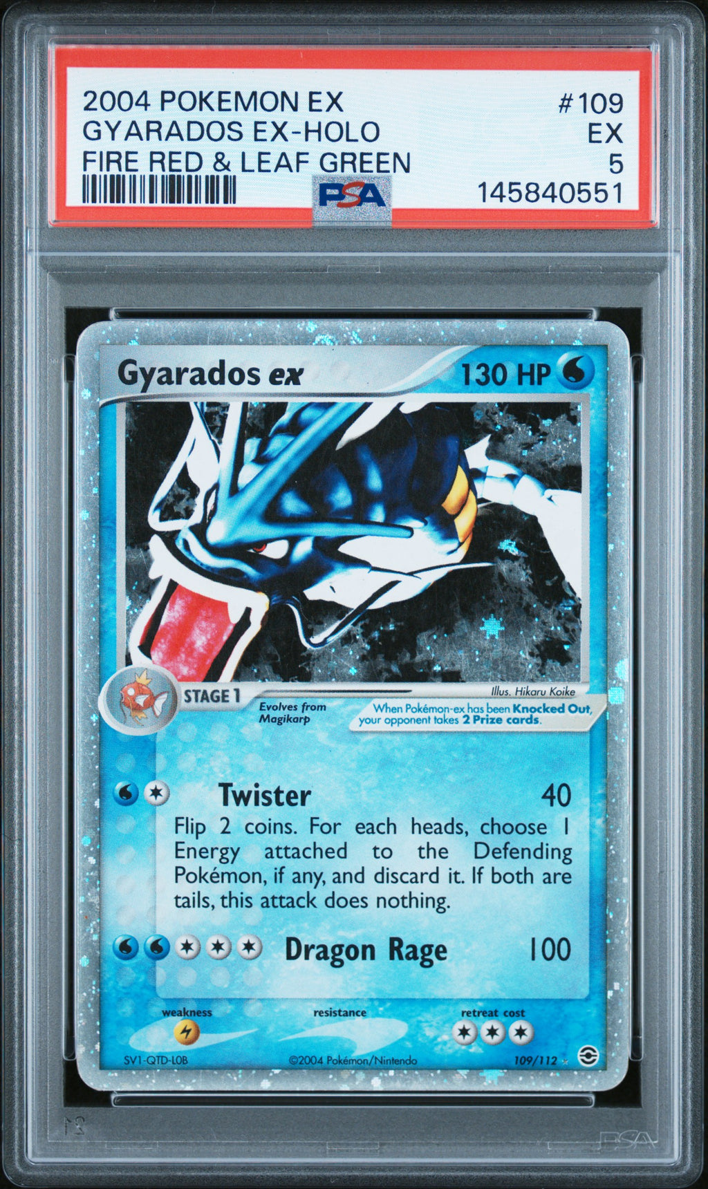 PSA 5 Gyarados ex #109 [Fire Red & Leaf Green]