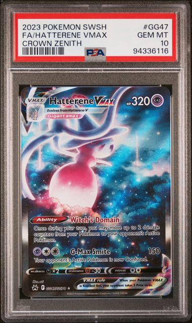 PSA 10 Hatterene VMAX #GG47 (Galarian Gallery) [Crown Zenith]
