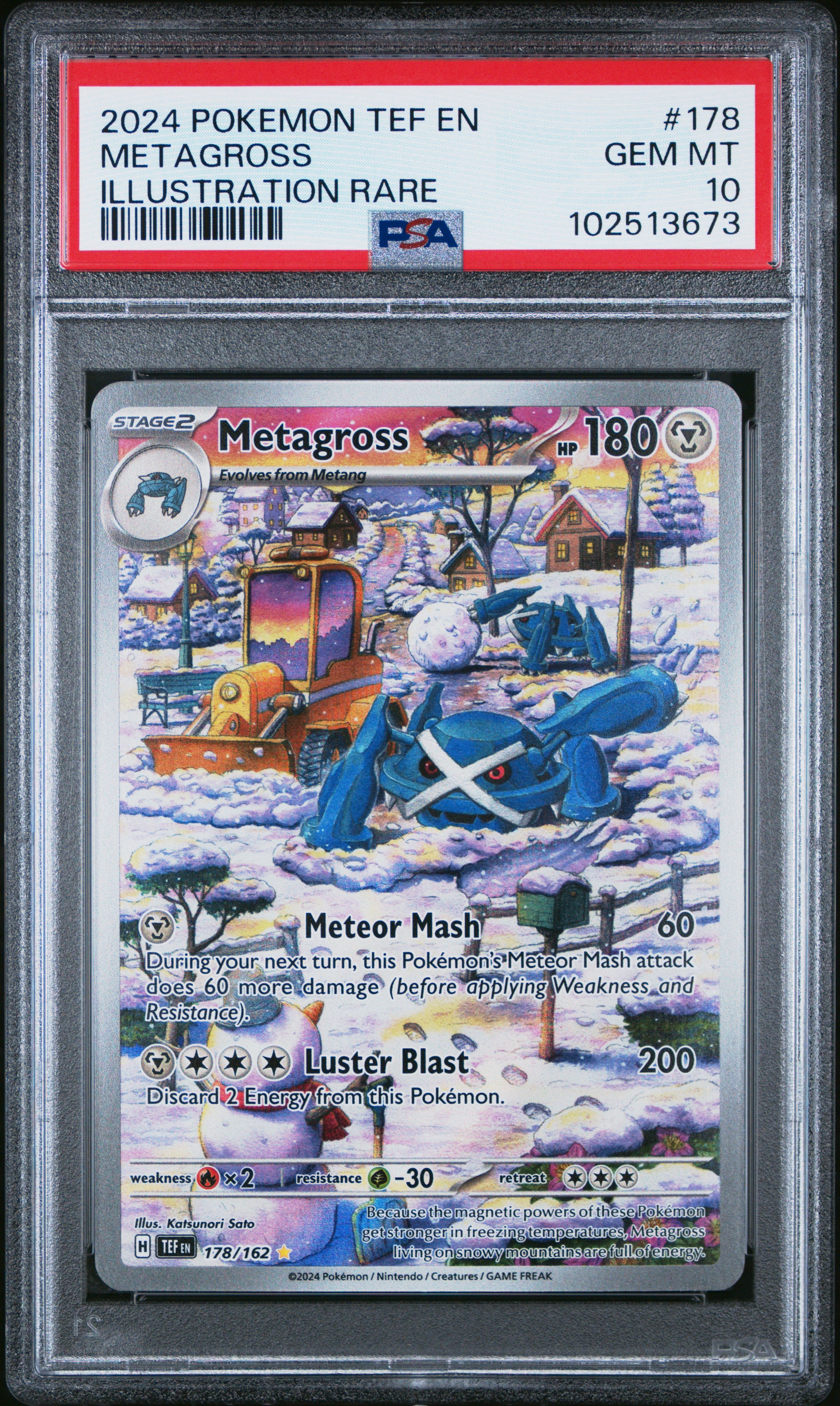 PSA 10 Metagross (Illustration Rare) #178 [Temporal Forces]