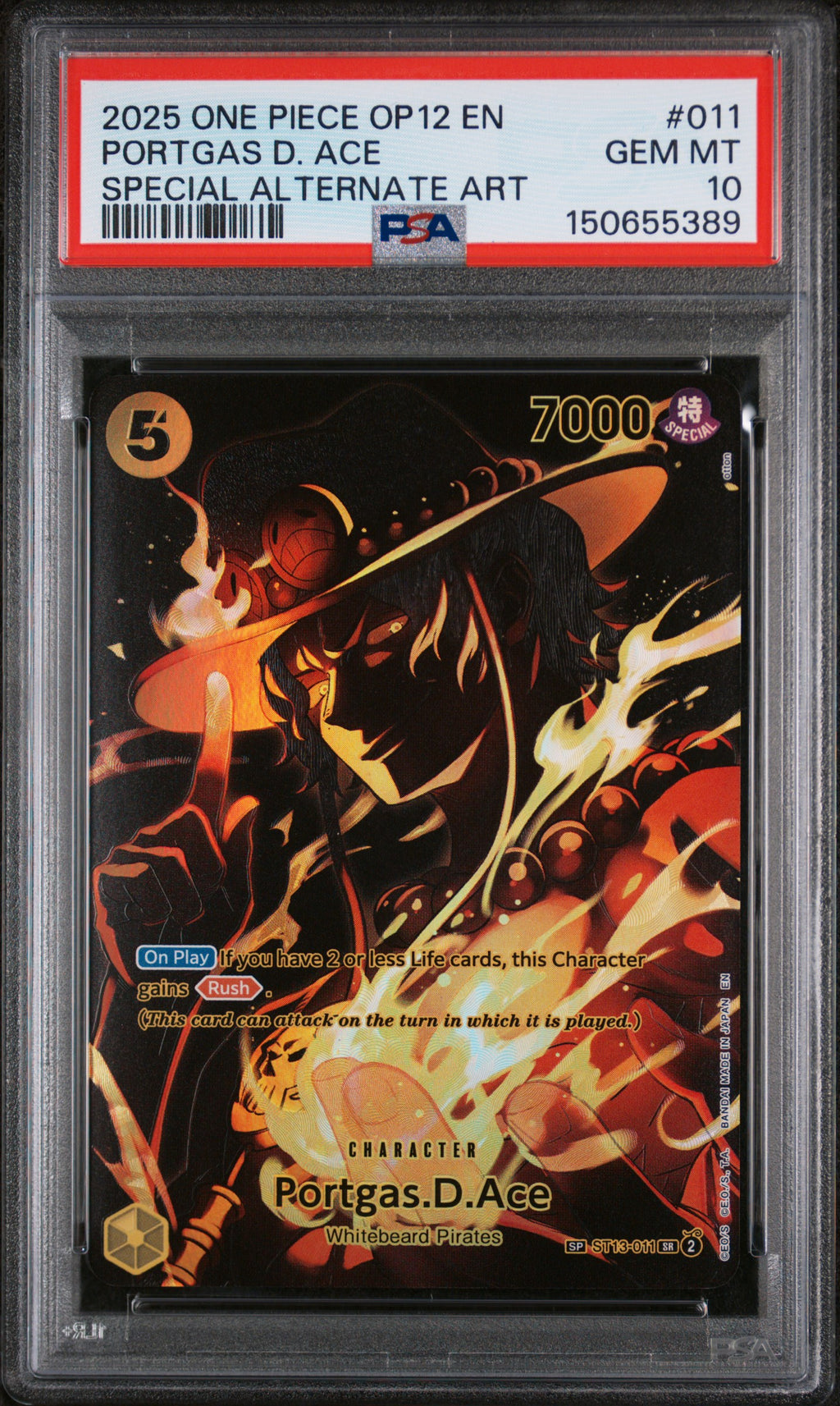 PSA 10 Portgas.D.Ace (SP) [Legacy of The Master]