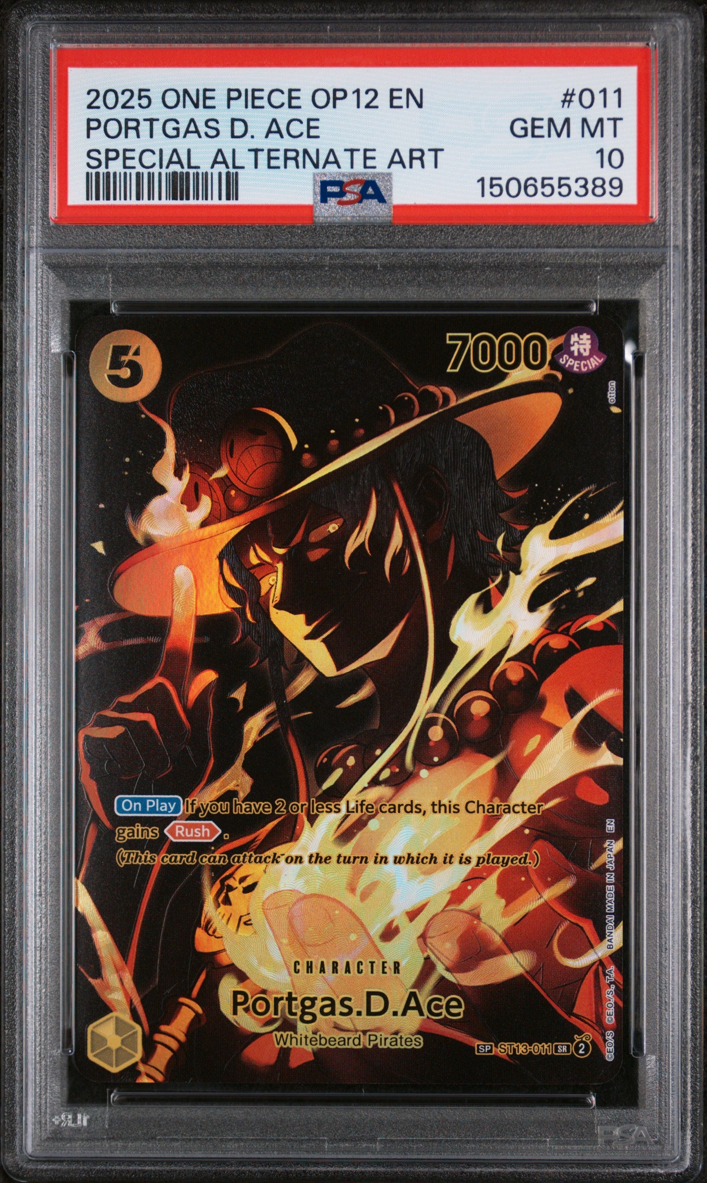PSA 10 Portgas.D.Ace (SP) [Legacy of The Master]