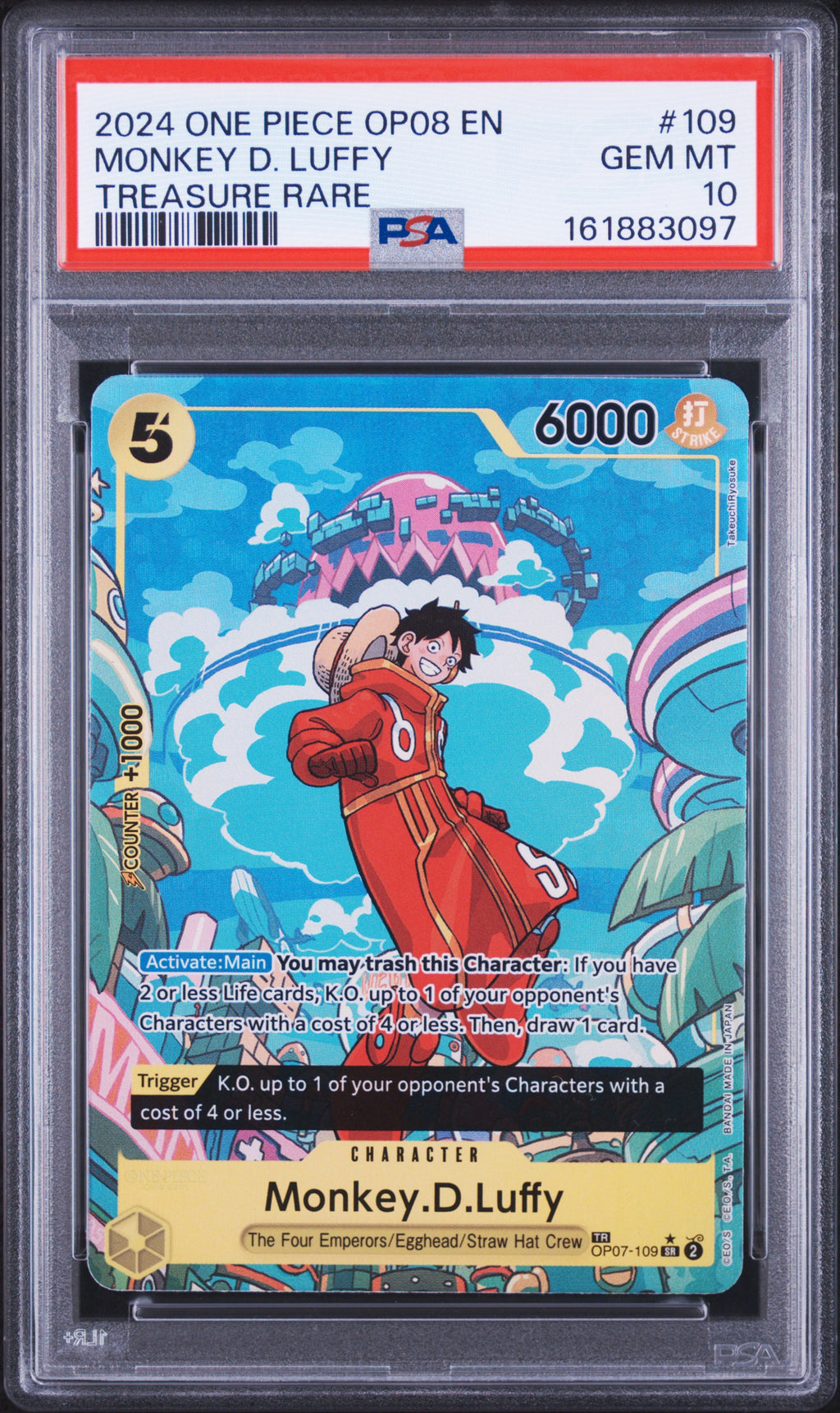 PSA 10 Monkey.D.Luffy (Treasure Rare) [Two Legends]