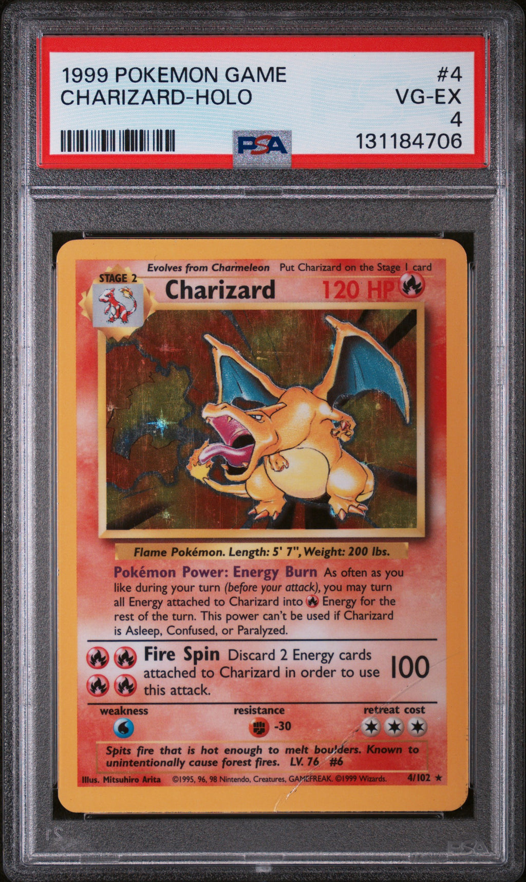 PSA 4 Charizard [Base Set]