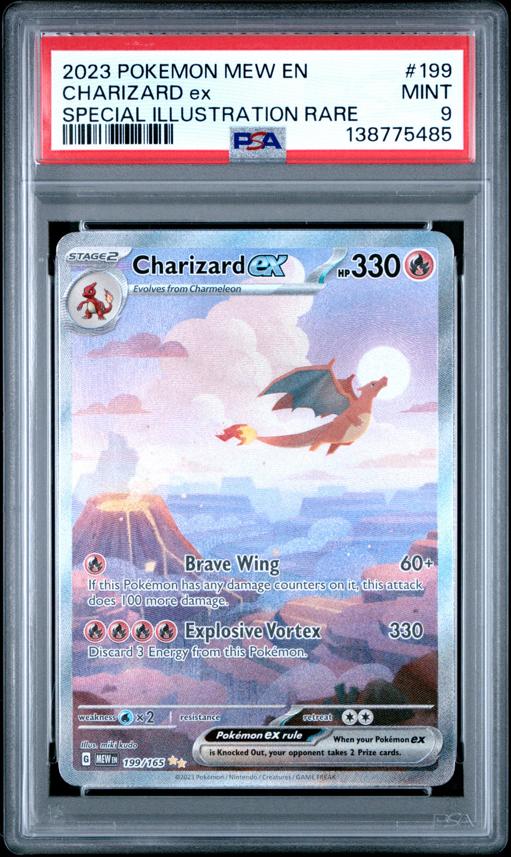 PSA 9 Charizard ex #199 (Special Illustration Rare) [151]