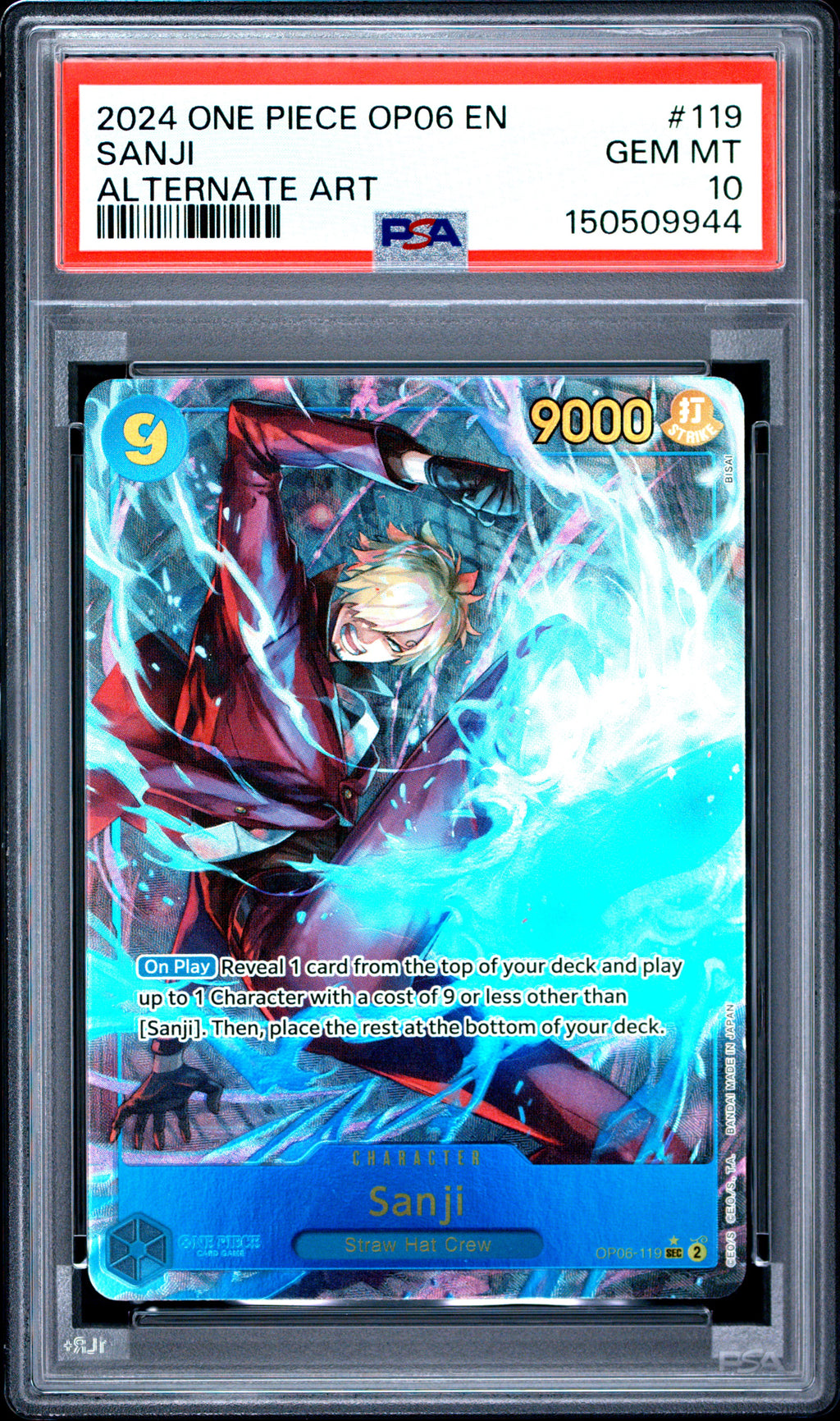 PSA 10 Sanji (Alternate Art) [Wings of The Captain]