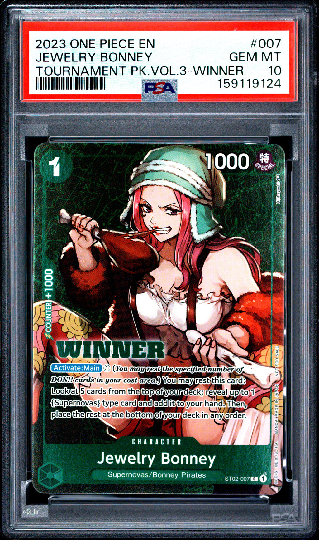 PSA 10 Jewelry Bonney (Winner) [Tournament Pack Vol 3]