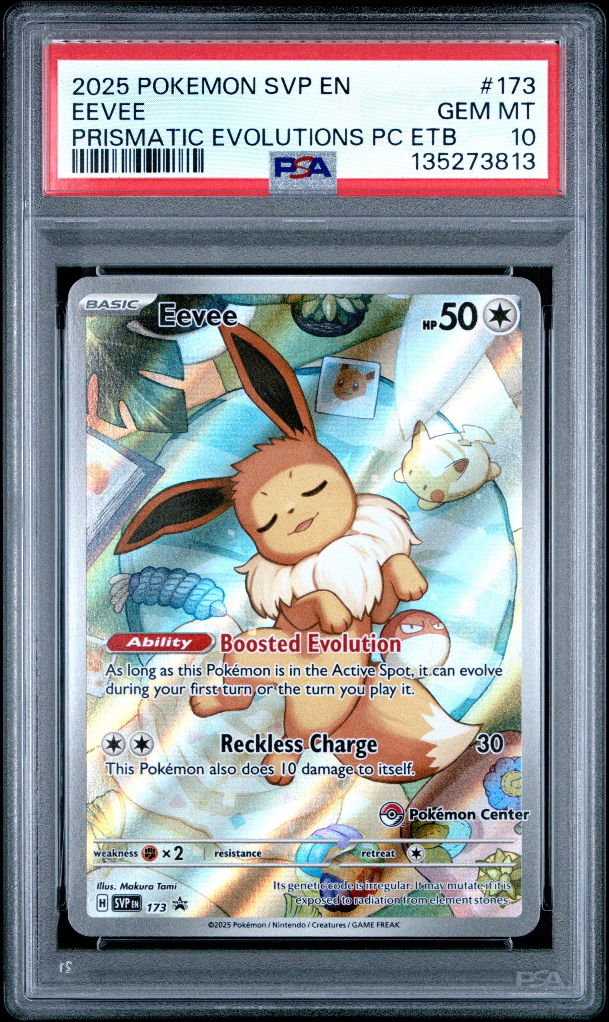 PSA 10 Eevee (Illustration Rare) (Pokemon Center) [SV Promo]