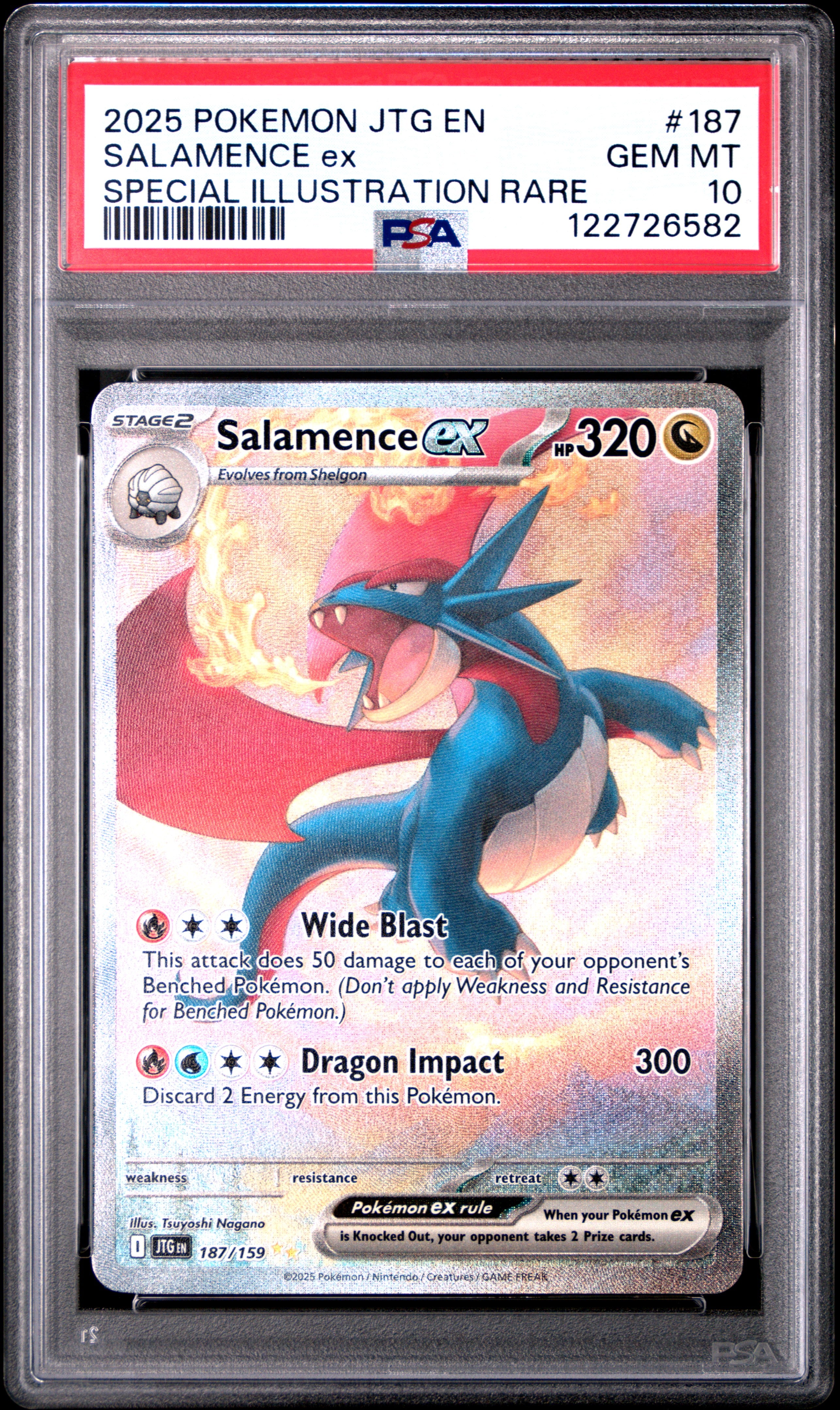PSA 10 Salamence ex (Special Illustration Rare) [Journey Together]
