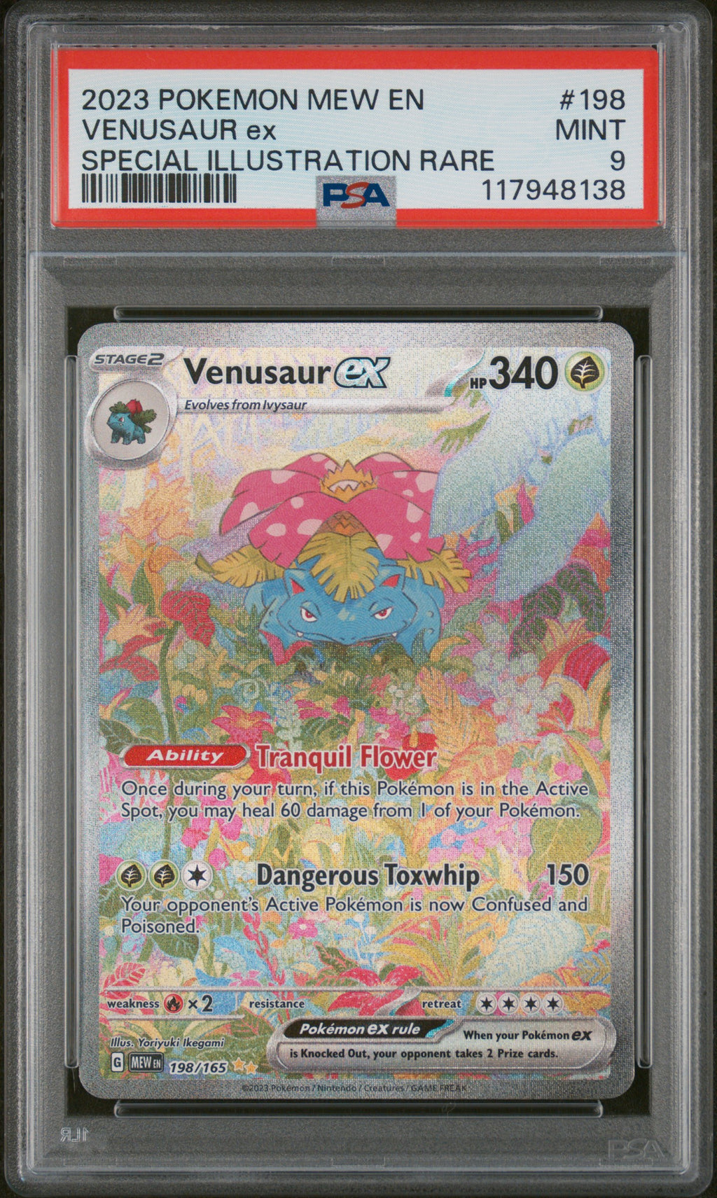 PSA 9 Venusaur ex (Special Illustration Rare) #198 [151]