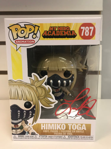 Funko Pop Himiko Toga (Face Cover) (Autographed by Leah Clark With JSA Authentication)