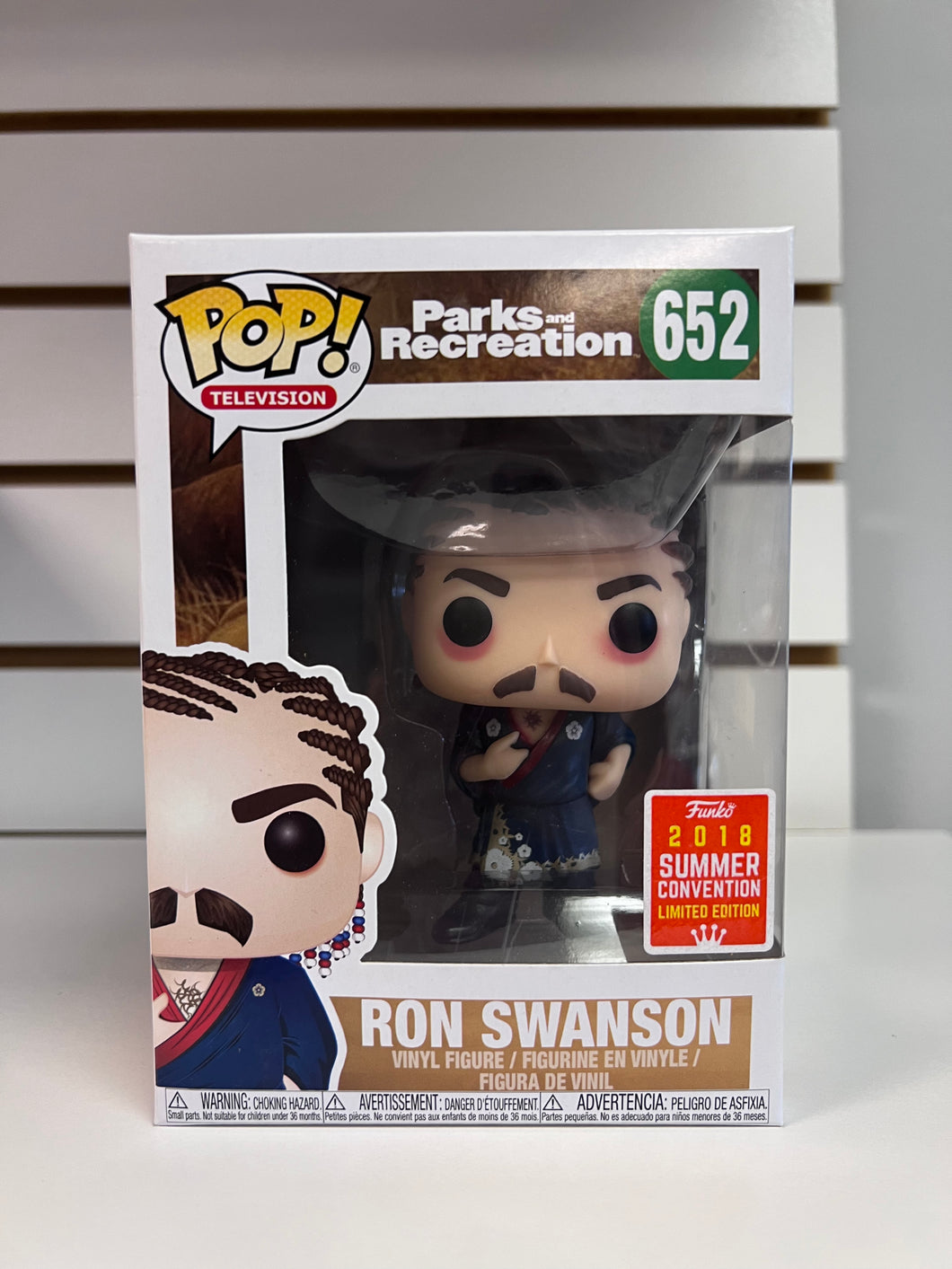 Funko Pop Ron Swanson (Cornrows) [Shared Sticker]
