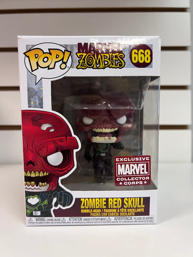 Funko Pop Zombie Red Skull