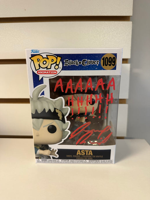 Funko Pop Asta (Signed with quote By Dallas Reid with JSA)