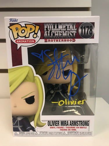 Funko Pop Olivier Mira Armstrong (Autographed by Stephanie Young With JSA Authentication)