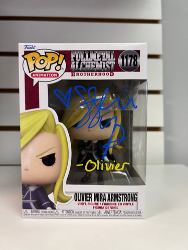 Funko Pop Olivier Mira Armstrong (Autographed by Stephanie Young)